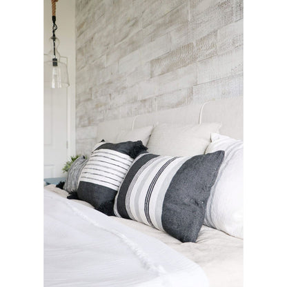 Moroccan Pillow - Belted Charcoal