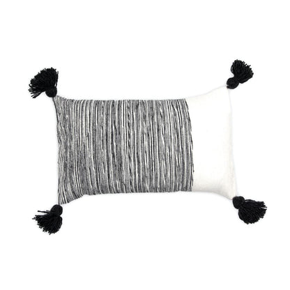 Moroccan Pillow - Dipped Charcoal