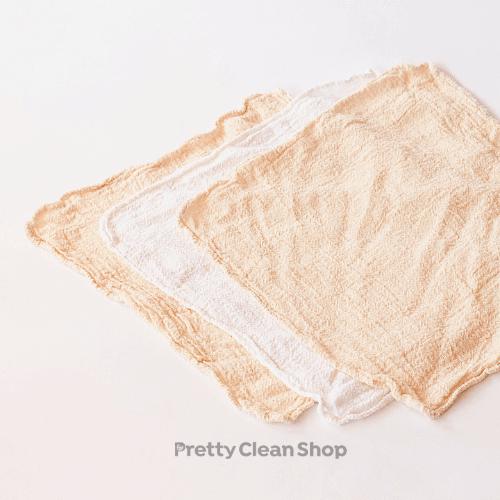 Multi-Purpose Cleaning Cloths - Natural + White - by Redecker