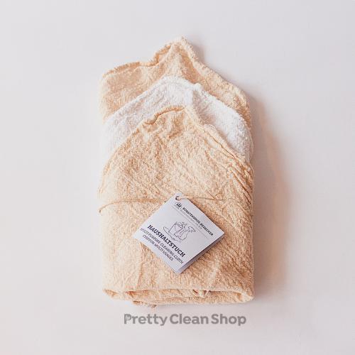 Multi-Purpose Cleaning Cloths - Natural + White - by Redecker