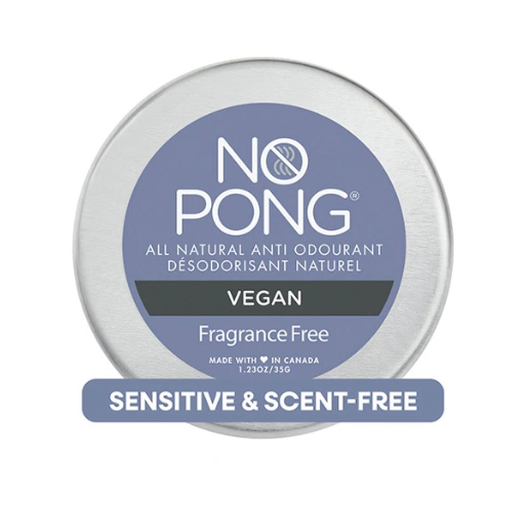 No Pong All-Natural Deodorant - Fragrance Free Vegan