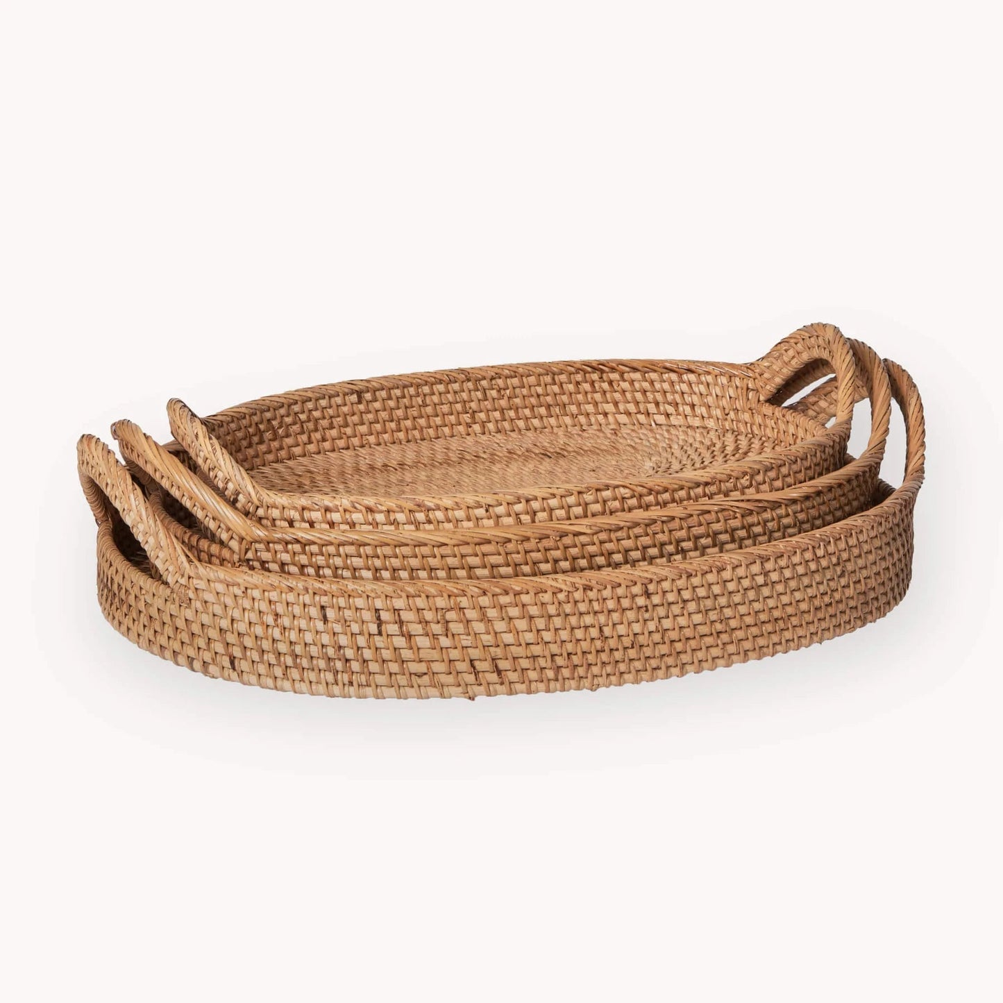 Oval Rattan Trays