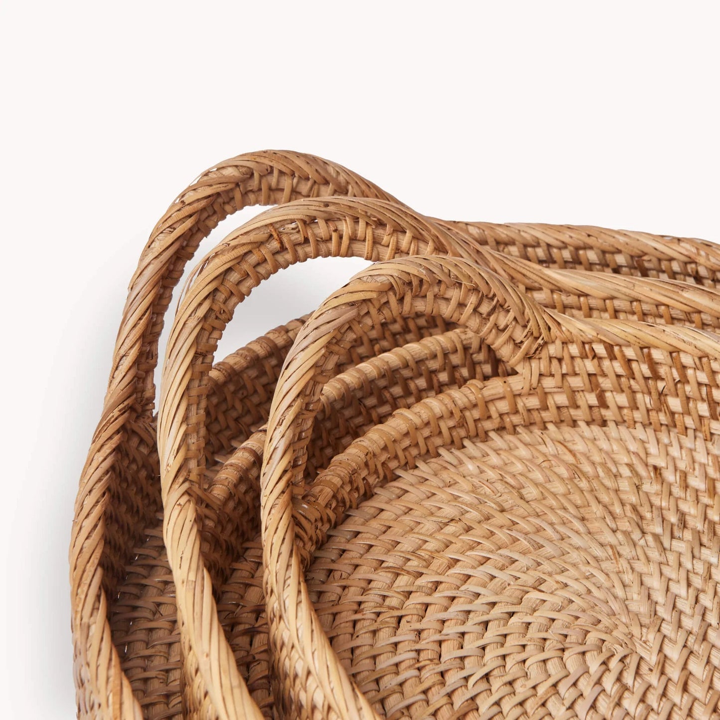 Oval Rattan Trays