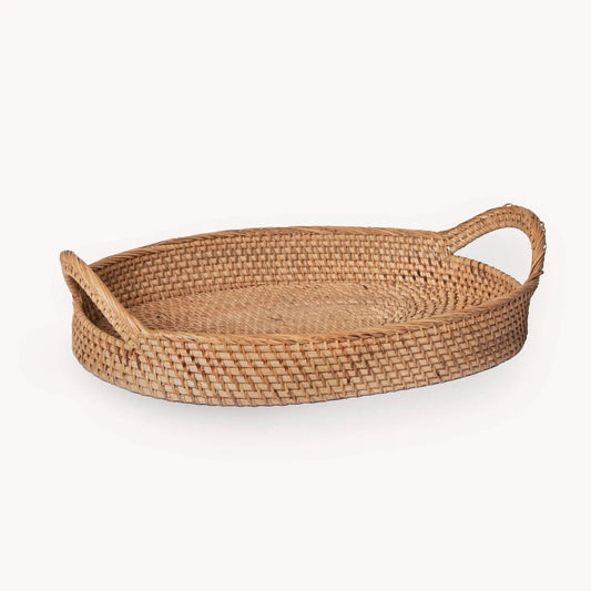 Oval Rattan Trays