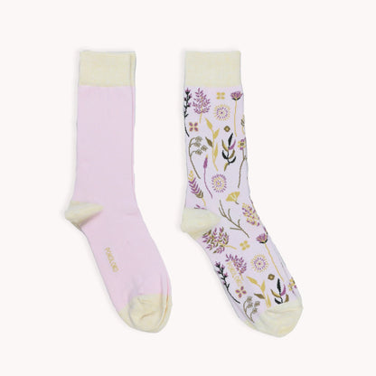 Botanical & Solid Pima Socks - Pack of 2