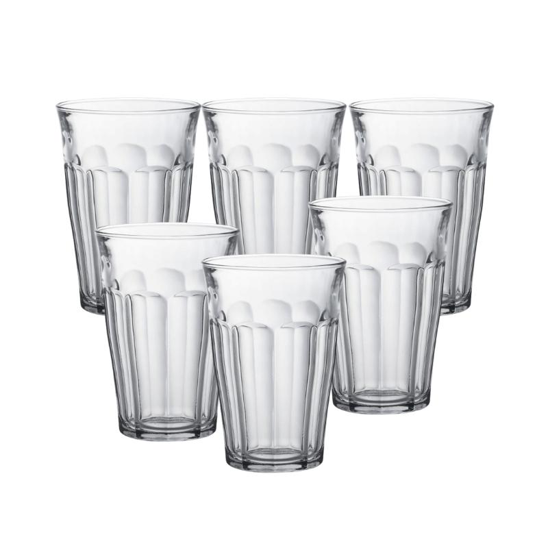 Picardie Tall High Ball Tumbler Clear - Set of 6