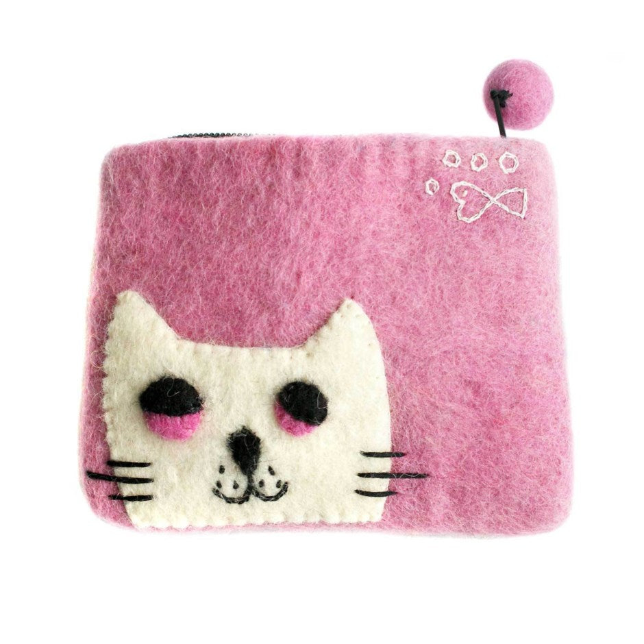 Pink Cat Purse - Hamro Village