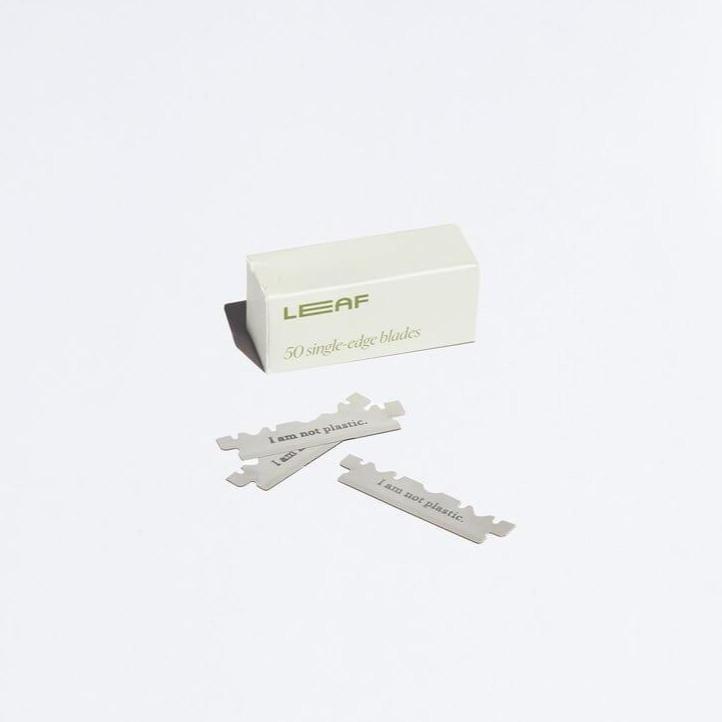 Pivoting Head Blades for Leaf Shave Razor - (Single-Edge 50 Pack)