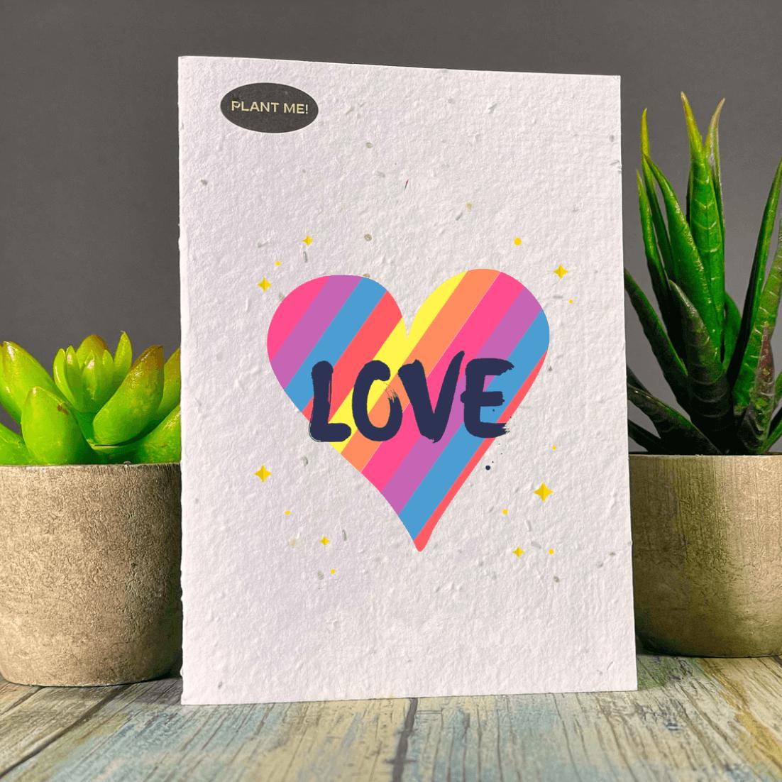 Plantable Greetings Cards - Love