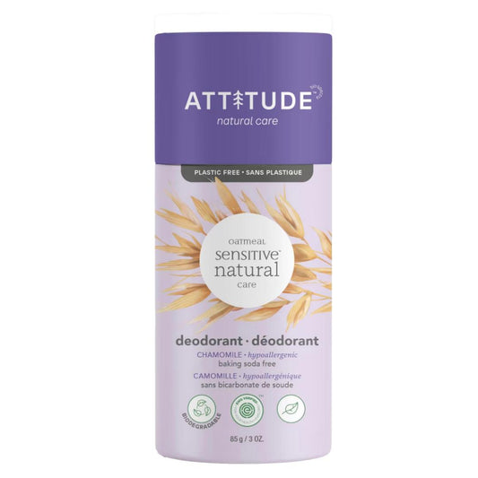 Plastic-Free Natural Deodorant Baking Soda Free - Chamomile Personal Care Attitude Prettycleanshop