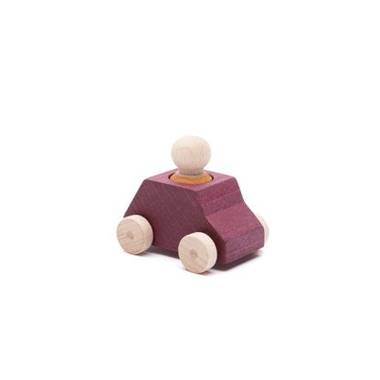 Plum Car with Ochre Figure by LUBULONA