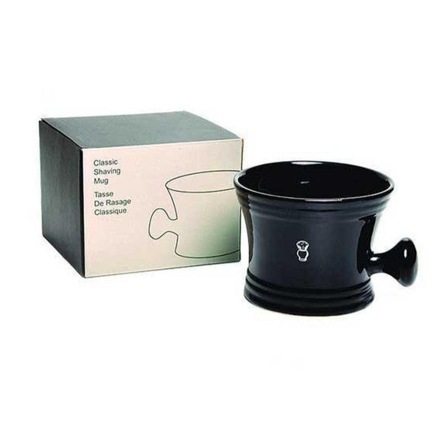 Porcelain Apothecary Shaving Mug - Black