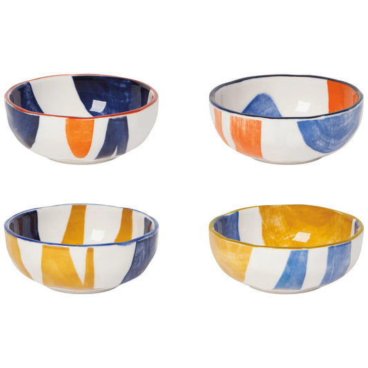 Porcelain Pinch Bowls Canvas - Set of 4