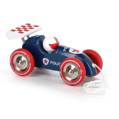 Pull Along Racing Police Car by VILAC