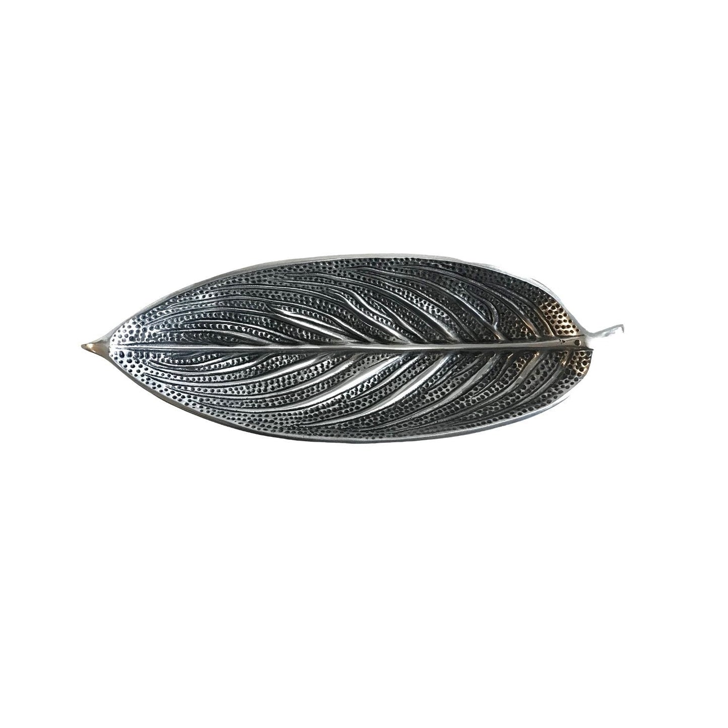 Recycled Metal Leaf Incense Holder