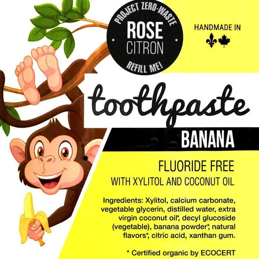Refillable Toothpaste - Banana