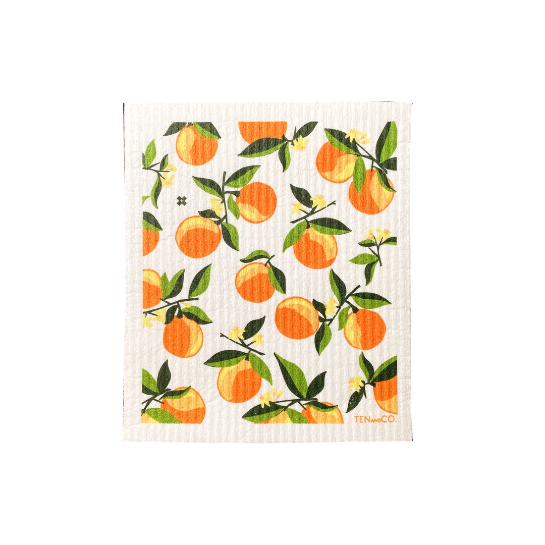 Reusable Swedish Sponge Cloth - Fruits & Veggies - by Ten & Co