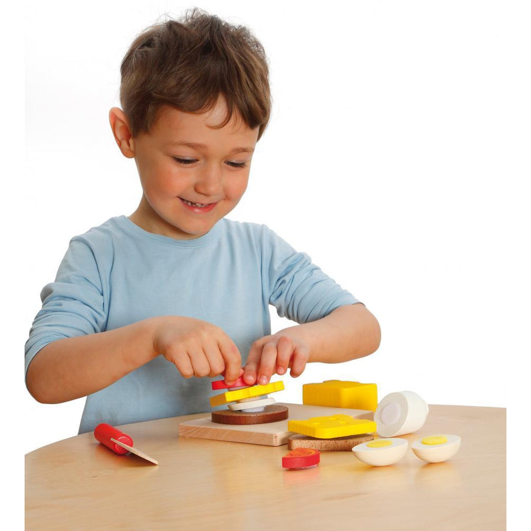 Sandwich Cutting Wooden Set by Erzi Toys Erzi Prettycleanshop