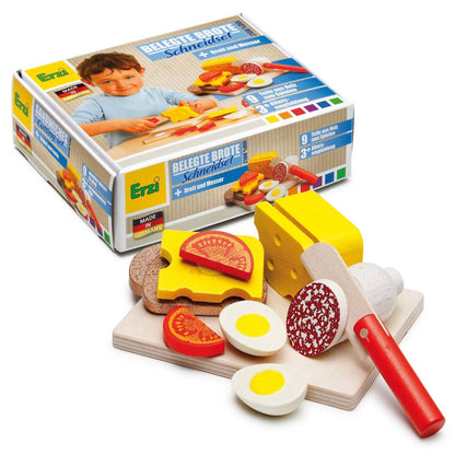 Sandwich Cutting Wooden Set by Erzi Toys Erzi Prettycleanshop