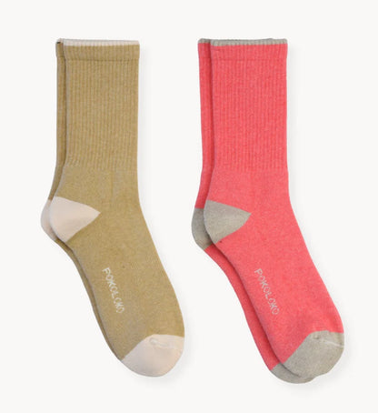 Cotton Socks - Heel Toe 2 Pack