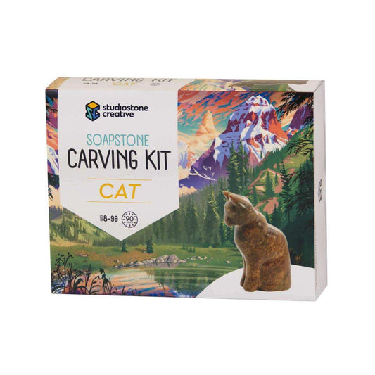 Soapstone Carving Kit - Cat