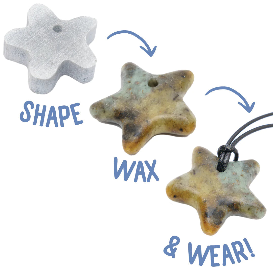 Soapstone Jewelry Carving Kit - Sea Star Pendant