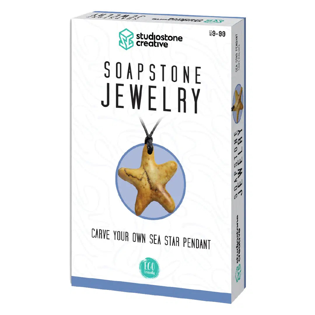 Soapstone Jewelry Carving Kit - Sea Star Pendant