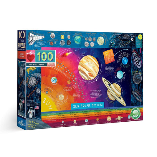 Solar System Space 100 Piece Children’s Puzzle by eeBoo