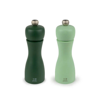 Tahiti Duo Salt & Pepper Mill Water Set - Moss & Mint Green