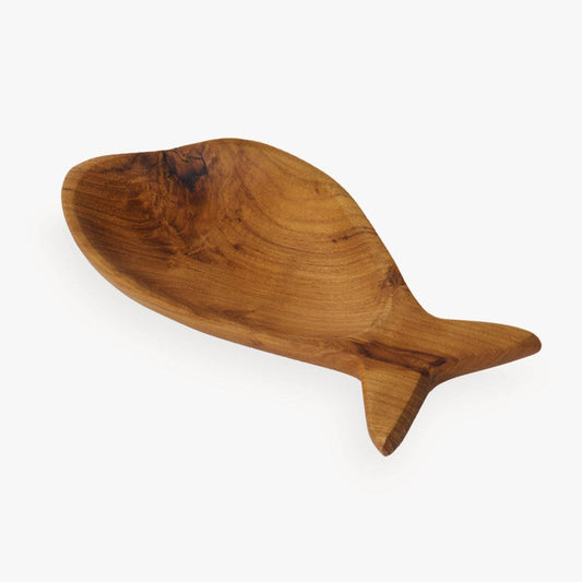 Teak Wood Fish Dish