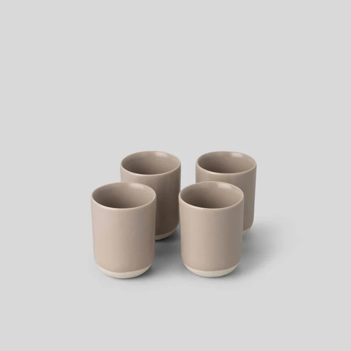 The Cappuccino Cups (4-Pack) - Desert Taupe by FABLE