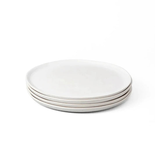 The Salad Plates (4-Pack) - Speckled White by FABLE