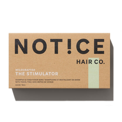 The Stimulator Thickening Shampoo + Conditioner Bars Travel Pack - by Unwrapped Life