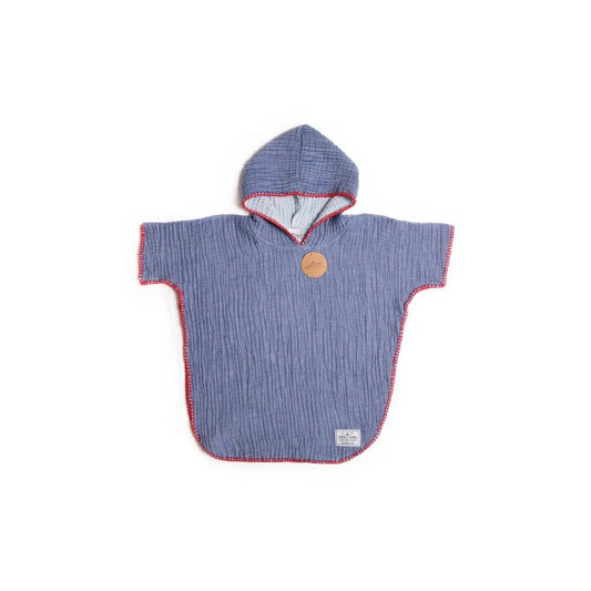 Tofino Towel Co. The Pebble Poncho 10-12Y - Indigo