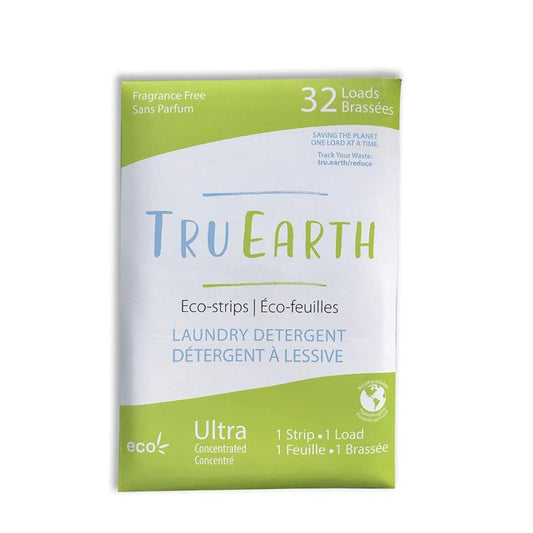Tru Earth Laundry Detergent Strips - 32 Loads - Fragrance Free