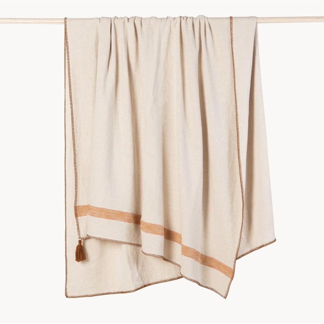 Turkish Cotton/Linen Throw Blanket - Chelsea