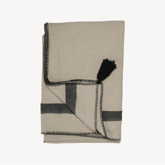 Turkish Cotton/Linen Throw Blanket - Chelsea