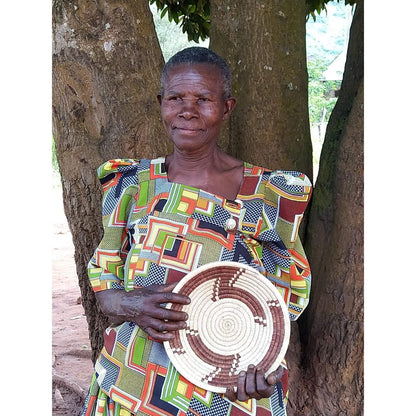 Ugandan Raffia Basket - Zig Zag - by Women with Abilities