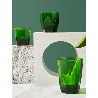 Vero Latte Glass 12oz - Emerald