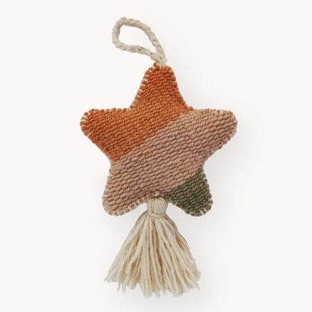 Vintage Hand Embroidered Ornament - Star