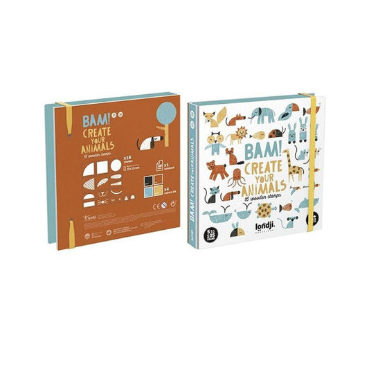 Wooden Stamps - Animal Shapes by LONDJI Kids Londji Prettycleanshop