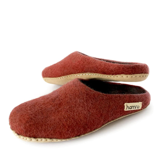 Wool Slippers - Ember