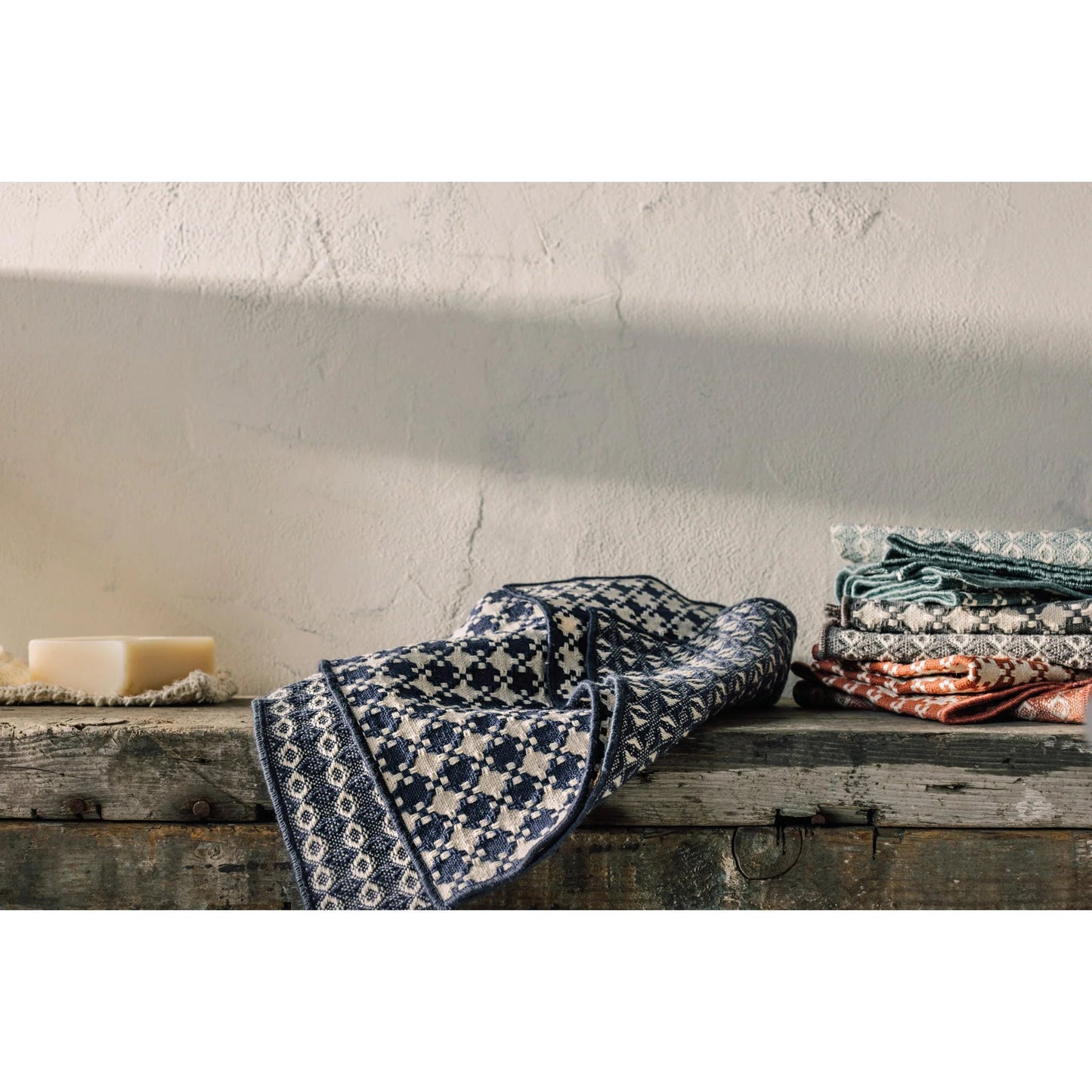 Woven 100% Cotton Dishcloths Set of 2 - Midnight