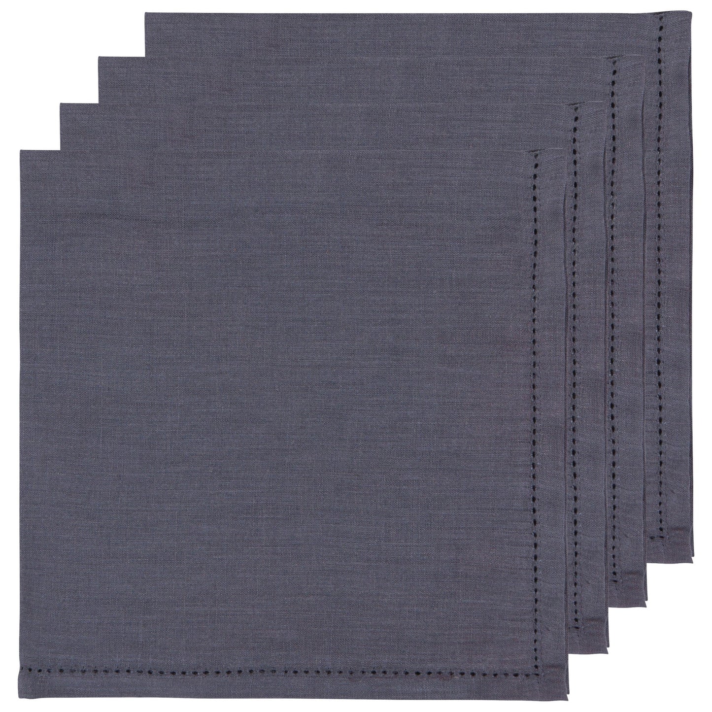 Hemstitch Linen Napkins - Set of 4