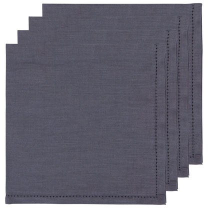 Hemstitch Linen Napkins - Set of 4