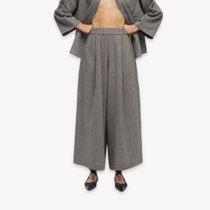 Wide Palazzo Pants - One Size in Grey - by Pokoloko