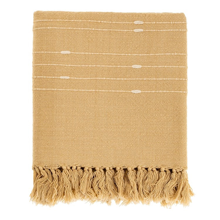 Sola Woven Throw - Ochre