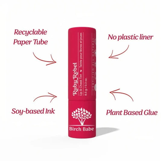 Lip and Cheek Tint - Ruby Rebel - by Birch Babe Naturals