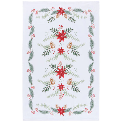 Tea Towel 100% Cotton - Poinsettia