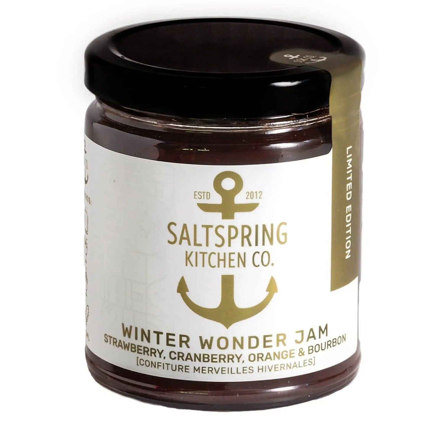 Winter Wonderjam - Strawberry, Cranberry, Orange & Bourbon Kitchen Salt Spring Kitchen Co Prettycleanshop